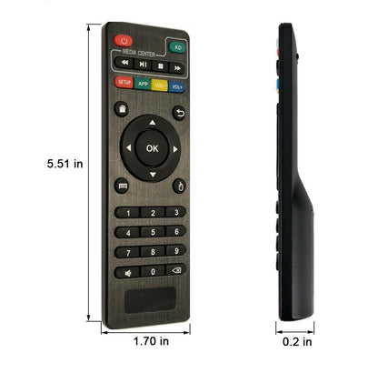 B07SHJF86L X96 Mini Remote Control X96 S905W Replacement Remote Control for MXQ Pro 4K,T95M,T95N,T95X,MX9,H96,H96 pro+ Android TV Box Remote Control for KODI Box (Pack of 2) - AMGUR