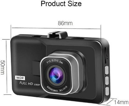 Car Dash Cam Full HD 1080P Car DVR Dashboard Camera with 170°Wide Angle, WDR, G - Sensor, Loop Recording and Motion Detection - AMGUR
