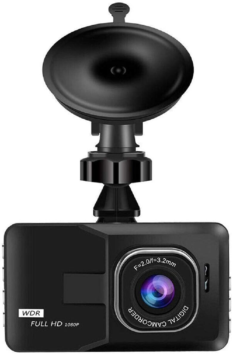 Car Dash Cam Full HD 1080P Car DVR Dashboard Camera with 170°Wide Angle, WDR, G - Sensor, Loop Recording and Motion Detection - AMGUR