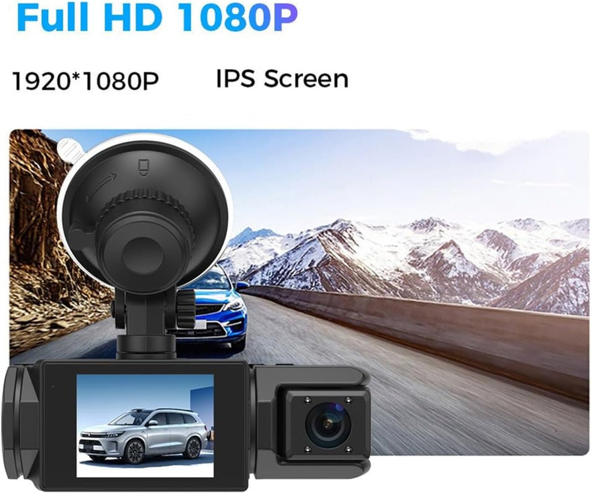 Car Dash Cam HD 1080p Car DVR Vehicle Backup Camera Video Recorder Dash Camera with G - Sensor Loop Recording Parking Mode - AMGUR