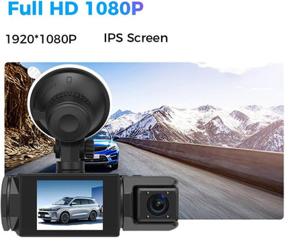 Car Dash Cam HD 1080p Car DVR Vehicle Backup Camera Video Recorder Dash Camera with G - Sensor Loop Recording Parking Mode - AMGUR
