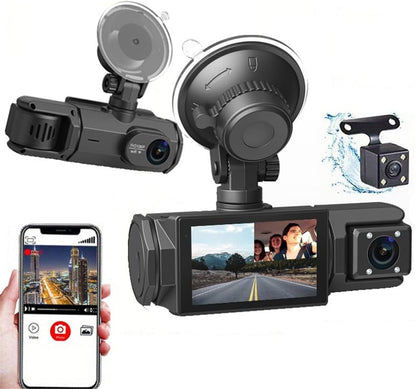 Car Dash Cam HD 1080p Car DVR Vehicle Backup Camera Video Recorder Dash Camera with G - Sensor Loop Recording Parking Mode - AMGUR
