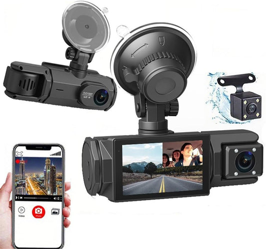 Car Dash Cam HD 1080p Car DVR Vehicle Backup Camera Video Recorder Dash Camera with G - Sensor Loop Recording Parking Mode - AMGUR