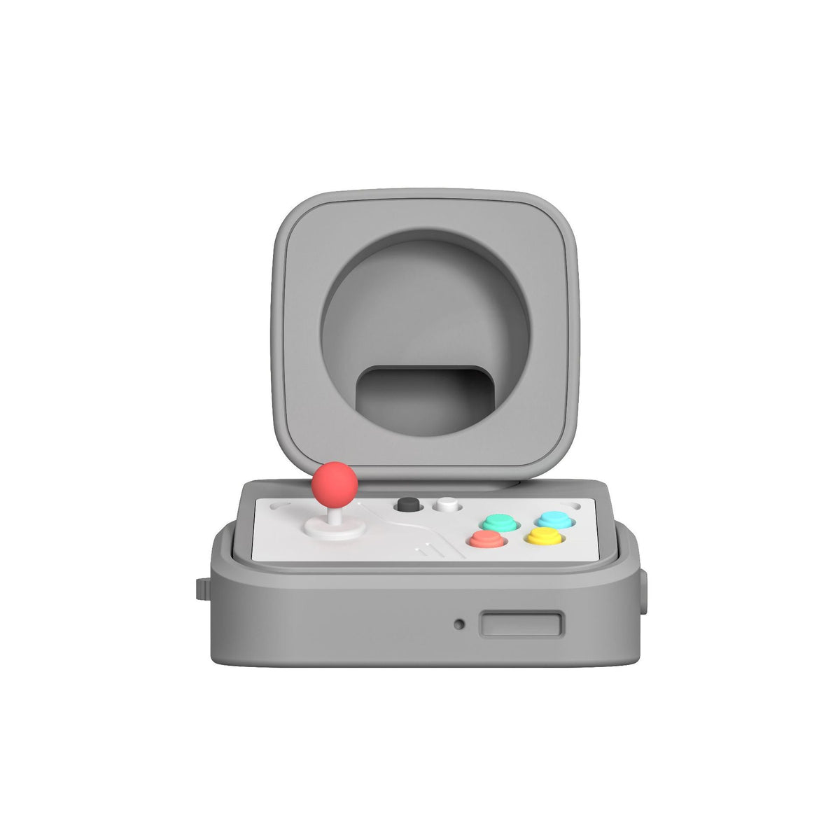 Retro Arcade Game Console Charging Stand Compatible with Apple Watch Series 10/9/8/7/6/5/4/3/2/1/SE/Ultra, Soft Silicone Desktop Charger Dock Cradle with Cord Slot, Nightstand Mode Support - AMGUR