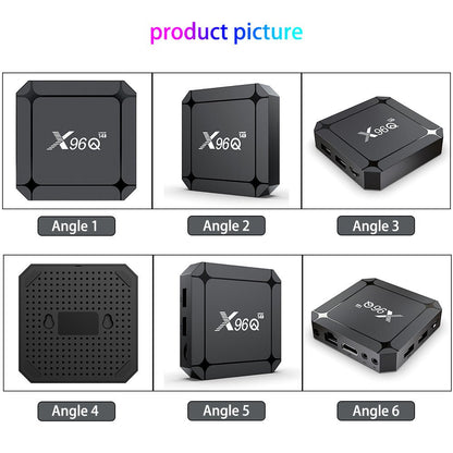 Smart TV Box Android 14 TV BOX X96Q RK3518 Quad Core Android TV Box Support 4K WIFI6 - AMGUR