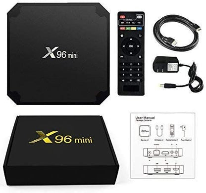 X96 Mini Android 7.1 TV BOX 1GB 8GB AMLOGIC S905W QUAD CORE SUPPORT 2.4G WIFI H.265 X96MINI MEDIA PLAYER - B0787GMDQ4 - AMGUR