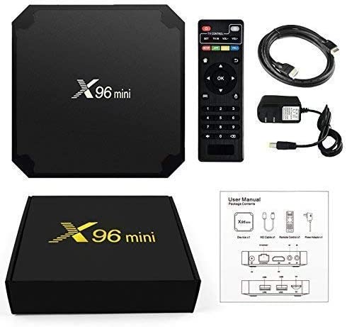 X96 Mini Android 7.1 TV BOX 1GB 8GB AMLOGIC S905W QUAD CORE SUPPORT 2.4G WIFI H.265 X96MINI MEDIA PLAYER - B0787GMDQ4 - AMGUR