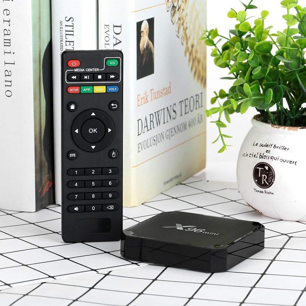 X96 Mini Android TV Box Amlogic S905W Quad Core 1GB/8GB Smart TV Box WiFi 4K Ultra HD OTT Box Bluetooth H.265 HEVC HDMI Streaming Media Player - B075TV3H9C - AMGUR