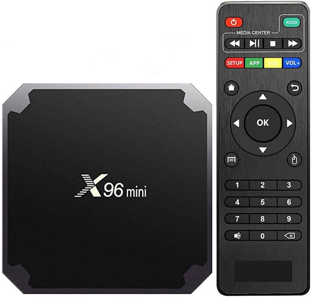 X96 Mini Android TV Box Amlogic S905W Quad Core 1GB/8GB Smart TV Box WiFi 4K Ultra HD OTT Box Bluetooth H.265 HEVC HDMI Streaming Media Player - B075TV3H9C - AMGUR