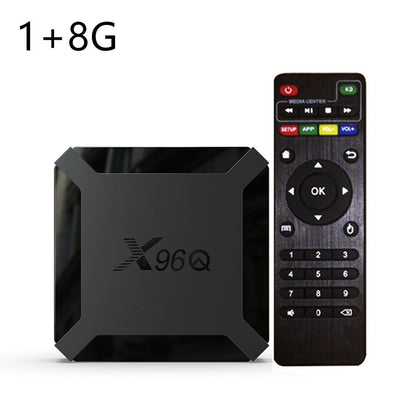 X96Q Android TV Box Allwinner H313 Android 10.0 Smart TV Box 2 4Ghz WiFi Streaming Media Player - AMGUR