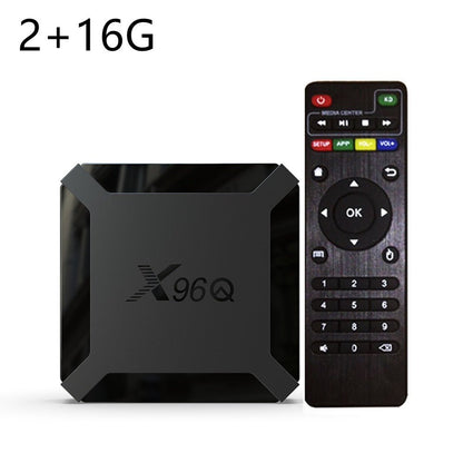 X96Q Android TV Box Allwinner H313 Android 10.0 Smart TV Box 2 4Ghz WiFi Streaming Media Player - AMGUR