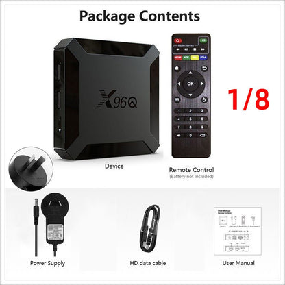 X96Q Android TV Box H313 Smart TV BOX 2.4G WIFI 4K Android 10 TV Box - AMGUR