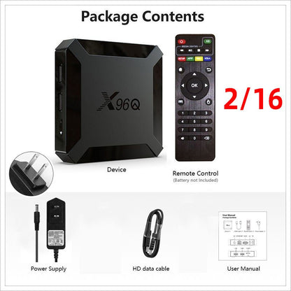 X96Q Android TV Box H313 Smart TV BOX 2.4G WIFI 4K Android 10 TV Box - AMGUR