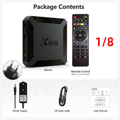 X96Q Android TV Box H313 Smart TV BOX 2.4G WIFI 4K Android 10 TV Box - AMGUR