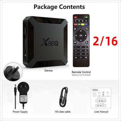 X96Q Android TV Box H313 Smart TV BOX 2.4G WIFI 4K Android 10 TV Box - AMGUR