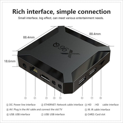X96Q Android TV Box H313 Smart TV BOX 2.4G WIFI 4K Android 10 TV Box - AMGUR