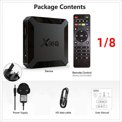 X96Q Android TV Box H313 Smart TV BOX 2.4G WIFI 4K Android 10 TV Box - AMGUR