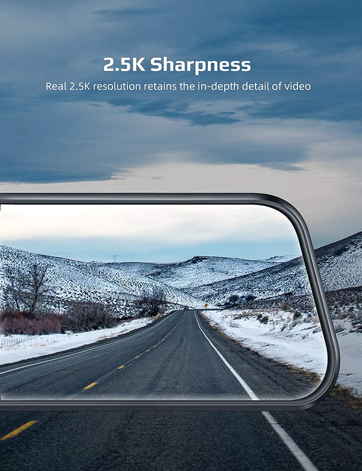 2.5K Mirror Dash Cam Voice Control, Dual Dash Cam with 10" Touch Screen, Rear View Mirror Camera, Waterproof Backup Camera, Parking Assist, Smart Parking Mode, Loop Recording, G - Sensor - B08KY4FNPJ - AMGUR