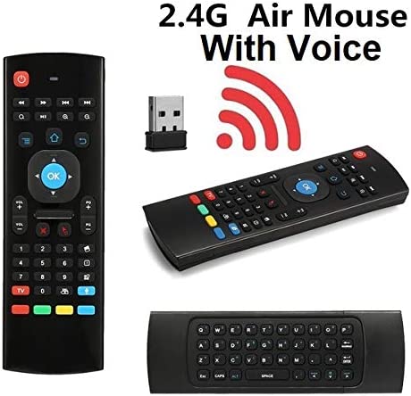 MX3 Pro Air Remote Mouse 2.4G Backlit Kodi Remote Control, Mini Wireless Keyboard & Infrared Remote Control Learning, Best for Android Smart Tv Box HTPC IPTV PC Pad Xbox Raspberry pi 3 - AMGUR