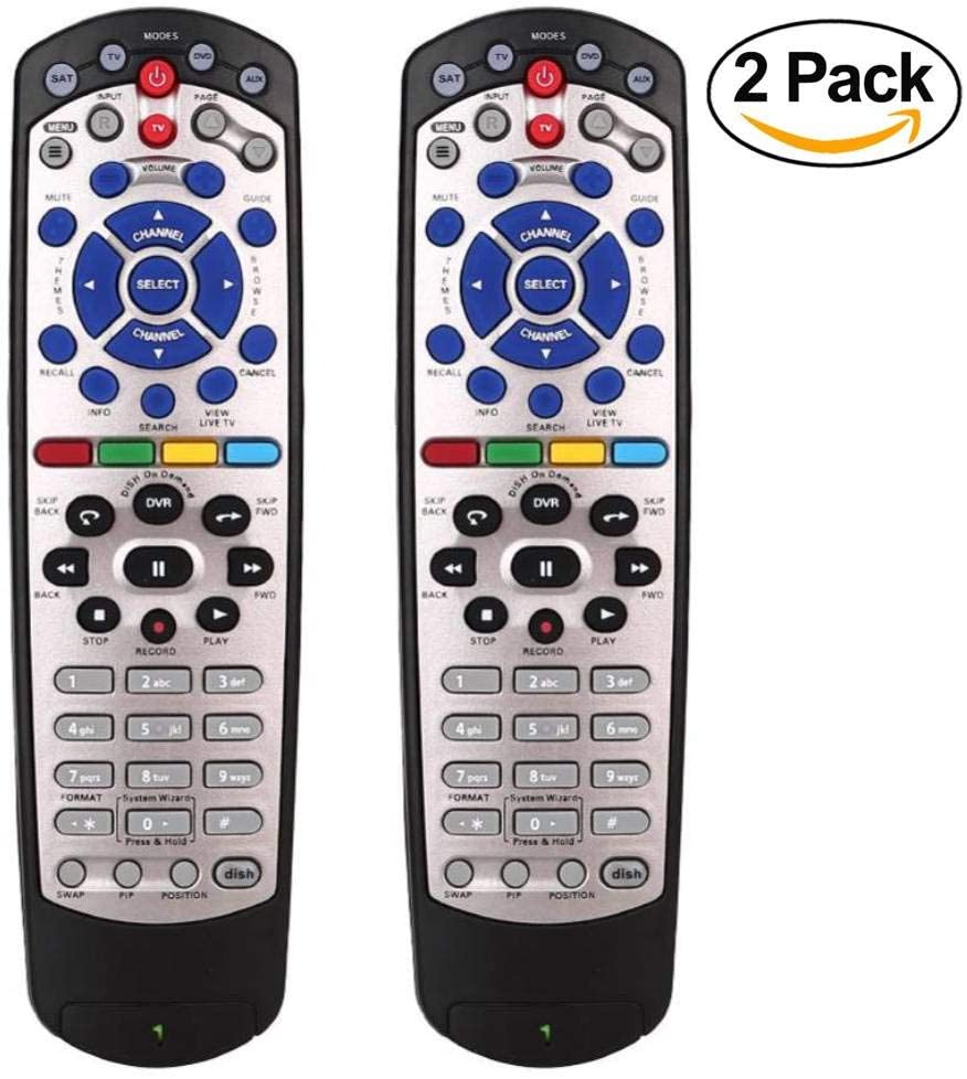 Replacement Remote Control for Dish Network 20.1 TV11 Satellite Receiver IR Remote Control 180546, 2 Pack - B086DVNCS7 - AMGUR