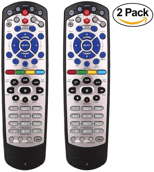 Replacement Remote Control for Dish Network 20.1 TV11 Satellite Receiver IR Remote Control 180546, 2 Pack - B086DVNCS7 - AMGUR