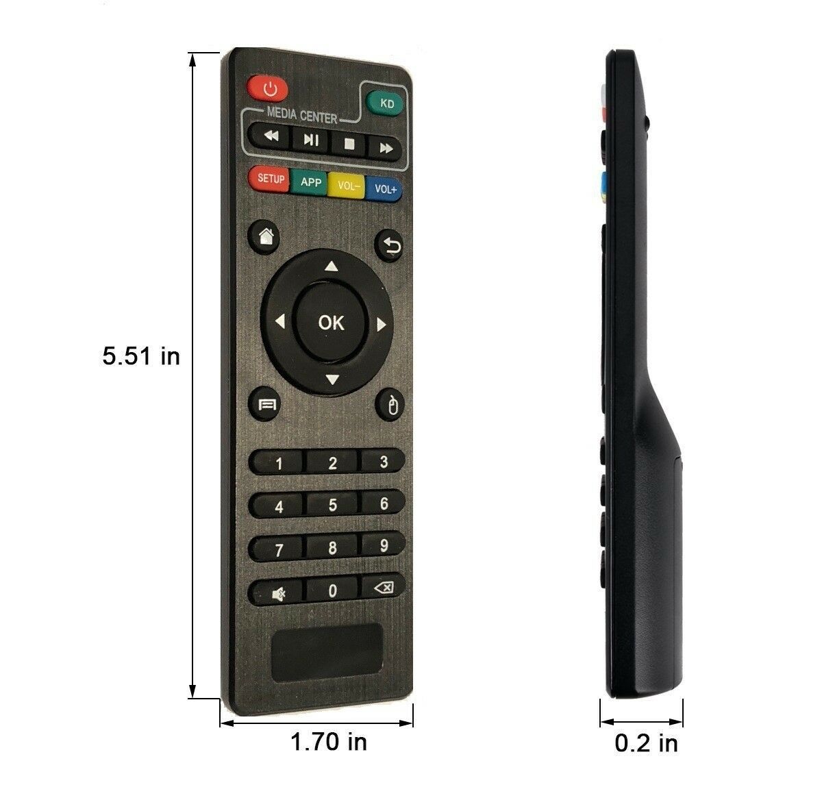 X96 Mini Remote Control (2 - Pack) X96 S905W Replacement Remote Control for MXQ Pro 4K,T95M,T95N,T95X,MX9,H96,H96 pro+ Android TV Box Remote Control for KODI Box (Pack of 2) - B087NW146K - AMGUR