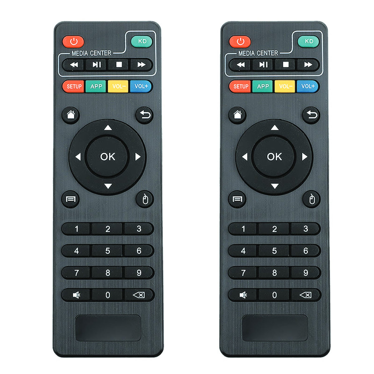 X96 Mini Remote Control (2 - Pack) X96 S905W Replacement Remote Control for MXQ Pro 4K,T95M,T95N,T95X,MX9,H96,H96 pro+ Android TV Box Remote Control for KODI Box (Pack of 2) - B087NW146K - AMGUR